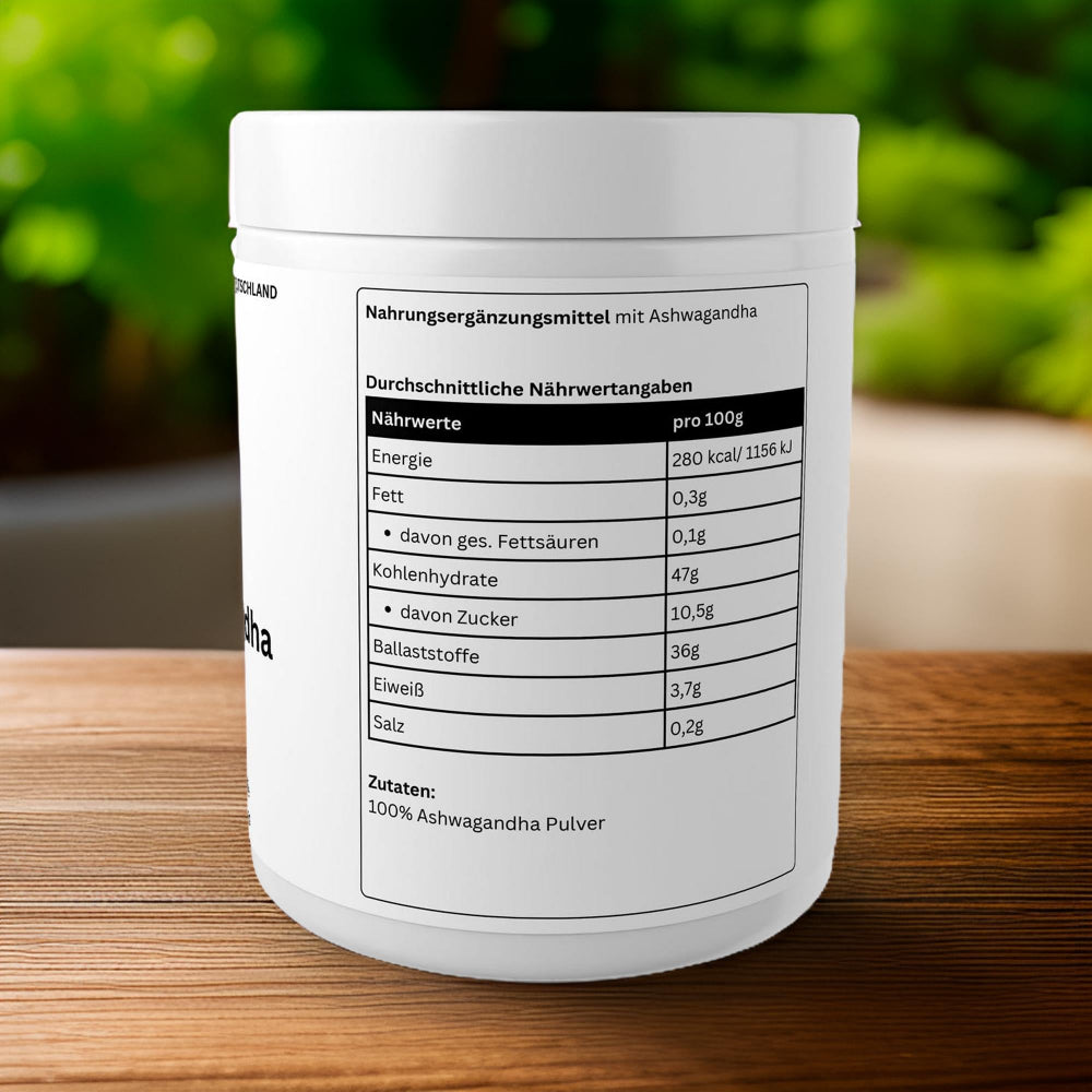 Ashwagandha Pulver - 500g - wellness formel