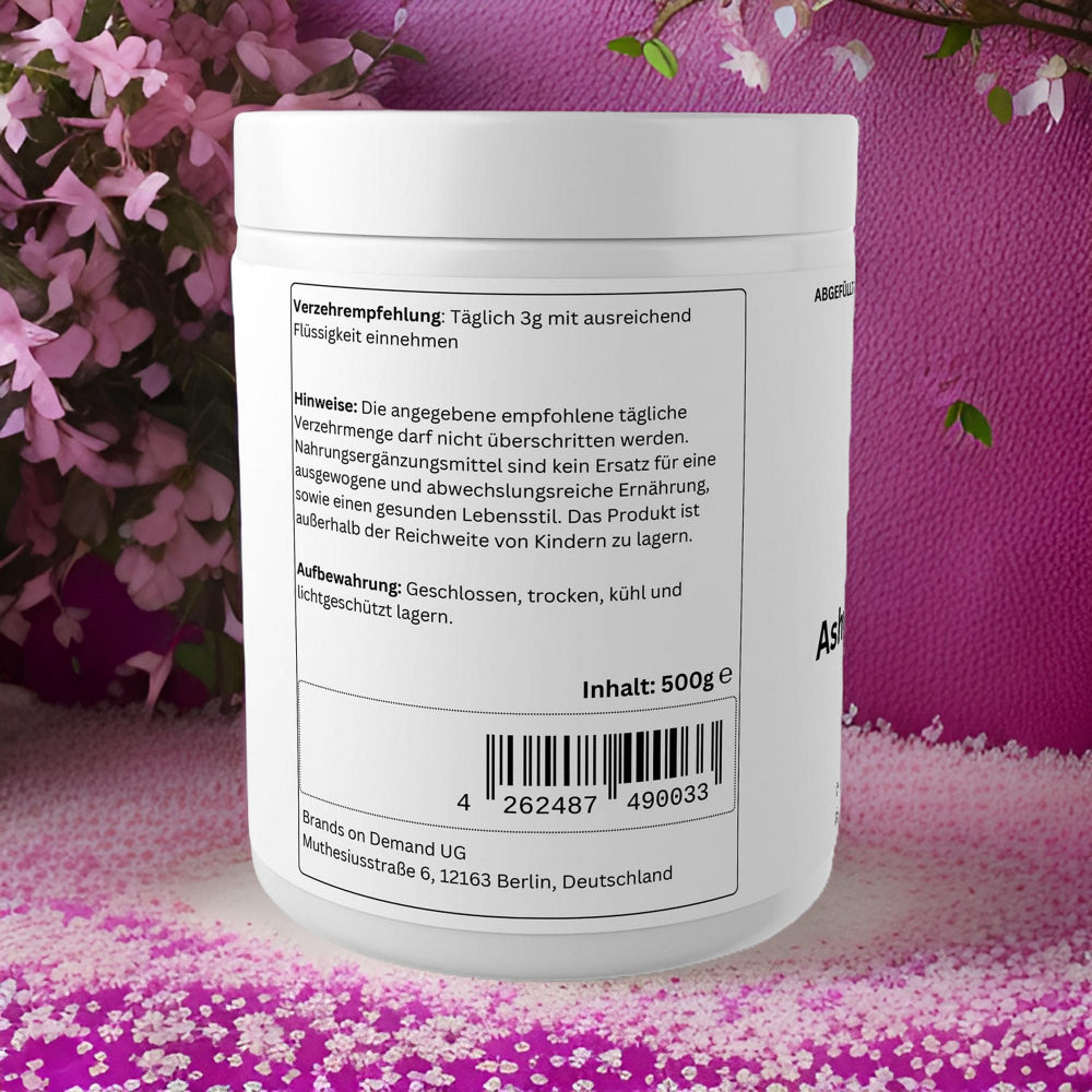 Ashwagandha Pulver - 500g - wellness formel