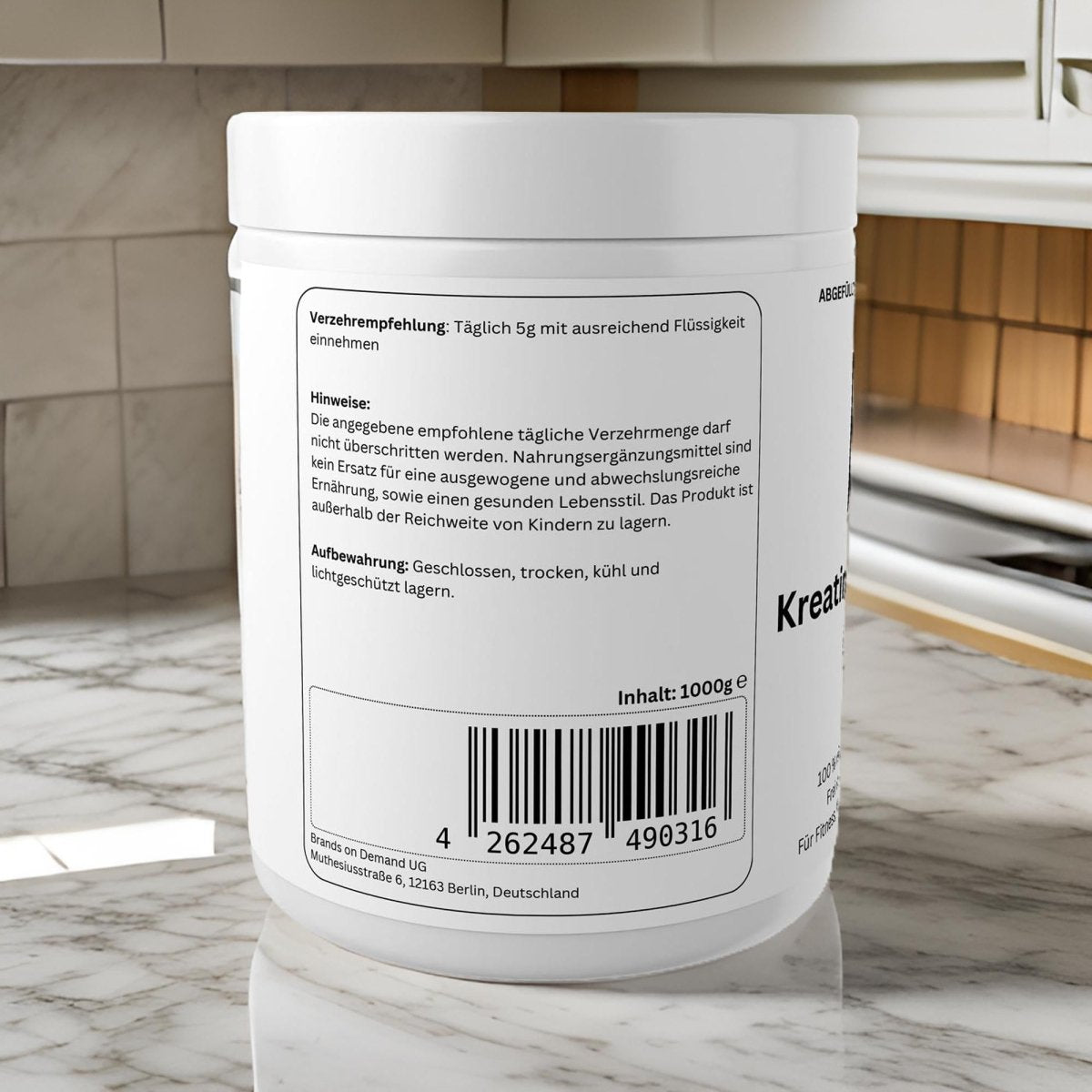 Kreatin Monohydrat - 1000g - wellness formel