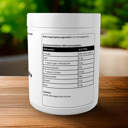 Ashwagandha Pulver - 500g - wellness formel