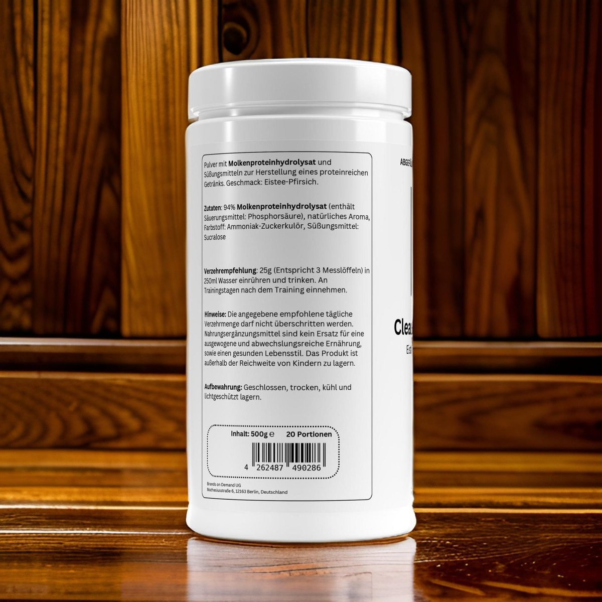 Clear Whey Protein Eistee Pfirsich - 500g - wellness formel