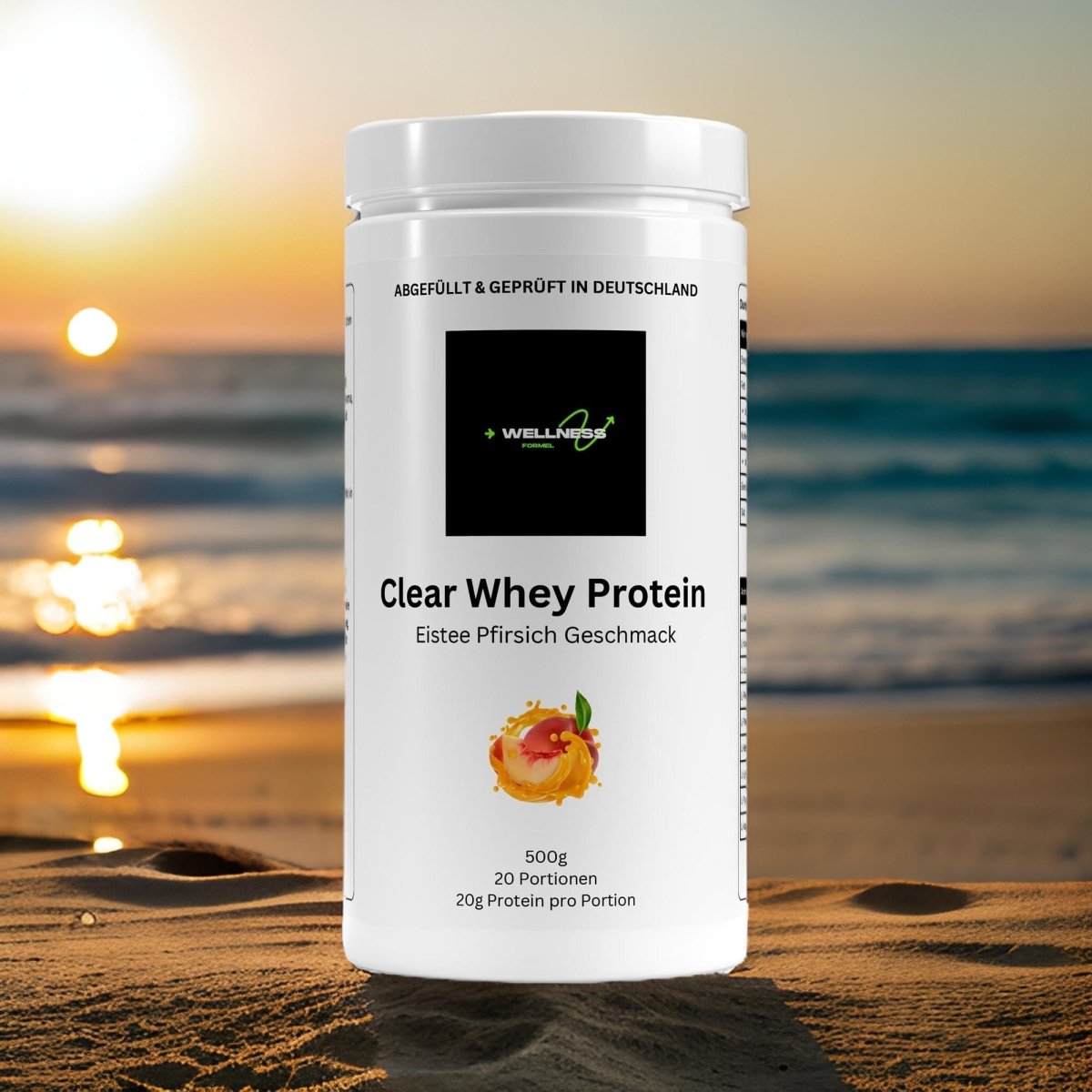 Clear Whey Protein Eistee Pfirsich - 500g - wellness formel