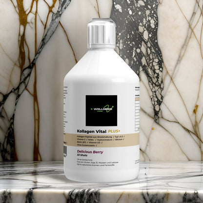Löwenmähne Gummies von Wellness Formel – Nahrungsergänzung mit Blueberry-Geschmack, vegan, zuckerfrei und mit Vitamin B6. 60 Gummies in einer transparenten Dose mit weißem Deckel und Etikett