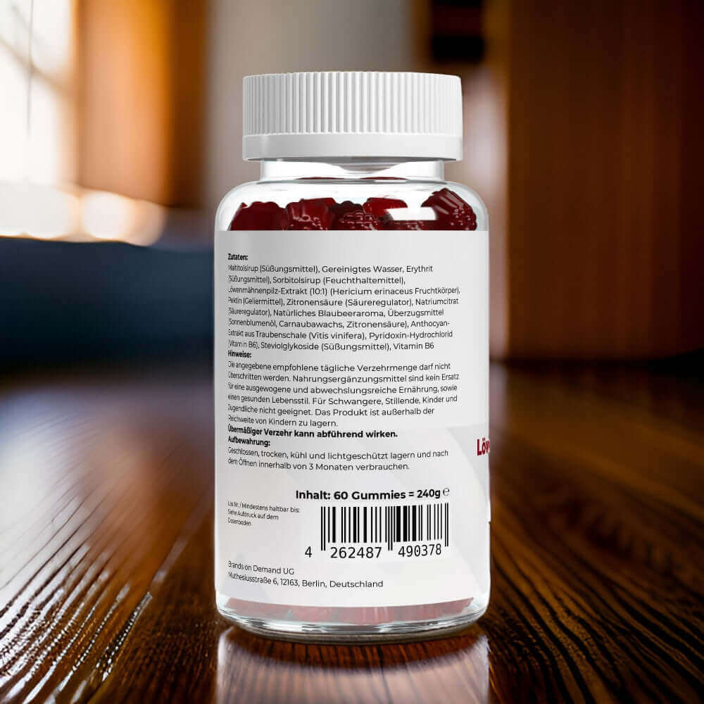Löwenmähne Gummies von Wellness Formel