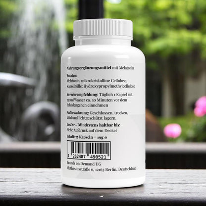 Melatonin - 75 Kapseln - wellness formel