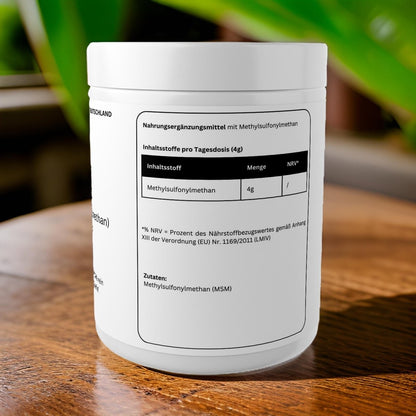 MSM Pulver - 500g - wellness formel