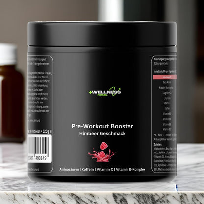 Pre - Workout Booster - Geschmack: Himbeere - wellness formel