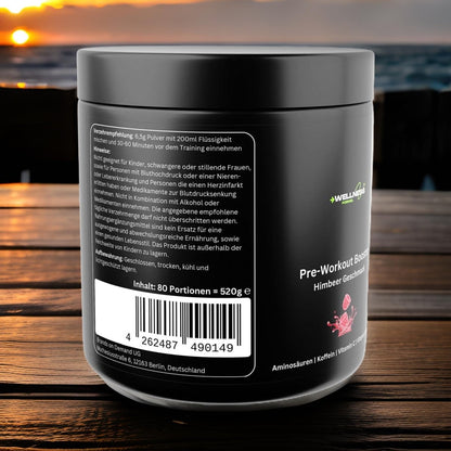 Pre - Workout Booster - Geschmack: Himbeere - wellness formel