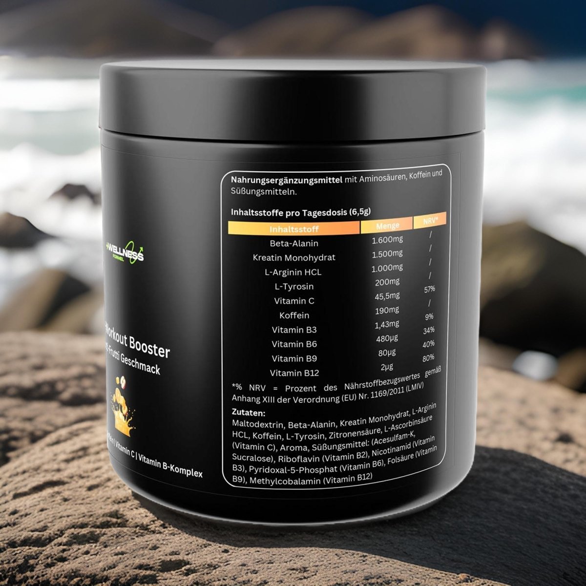 Pre - Workout Booster - Geschmack: Tutti Frutti - wellness formel