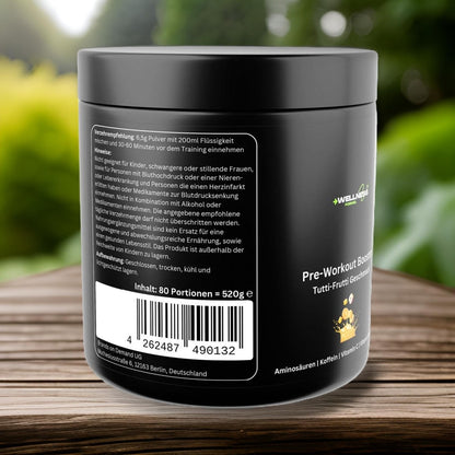 Pre - Workout Booster - Geschmack: Tutti Frutti - wellness formel