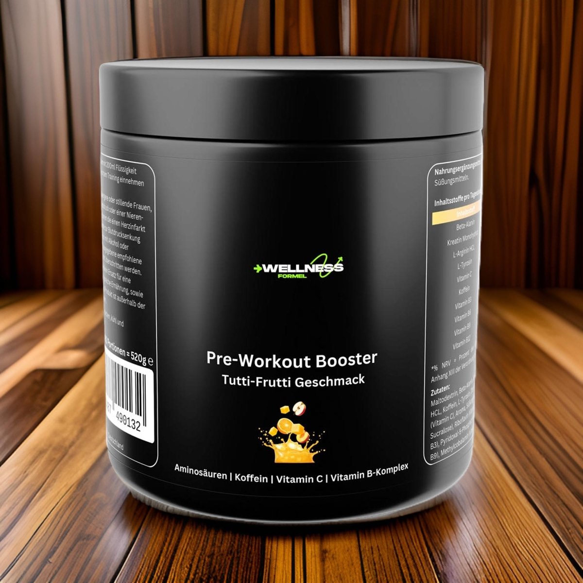 Pre - Workout Booster - Geschmack: Tutti Frutti - wellness formel