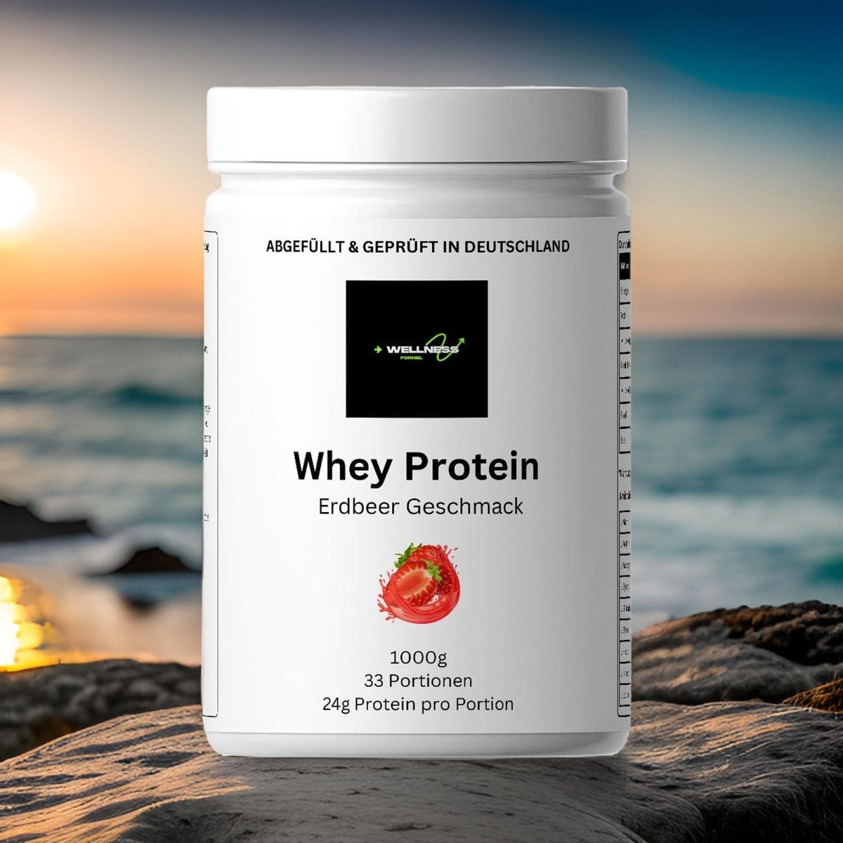 Premium Whey - Geschmack: Erdbeere - wellness formel